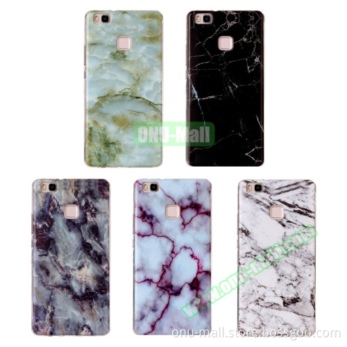 Marbling Pattern Soft TPU Case for Huawei P9 Lite Flip Cover Case